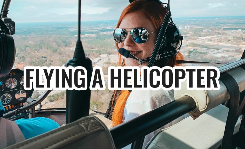 Flying a Helicopter!